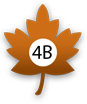 Hnědý list, "4B" 